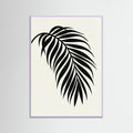 Lilac Wood Monstera Silhouette