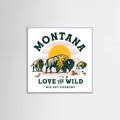 Lilac Wood Montana Buffalo Art: Love The Wild Poster