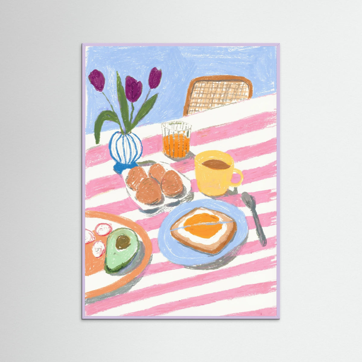 Lilac Wood Morning Still Life