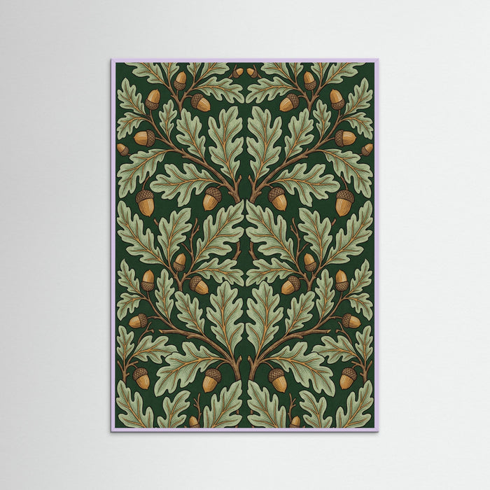 Lilac Wood Morris Tulip Motif