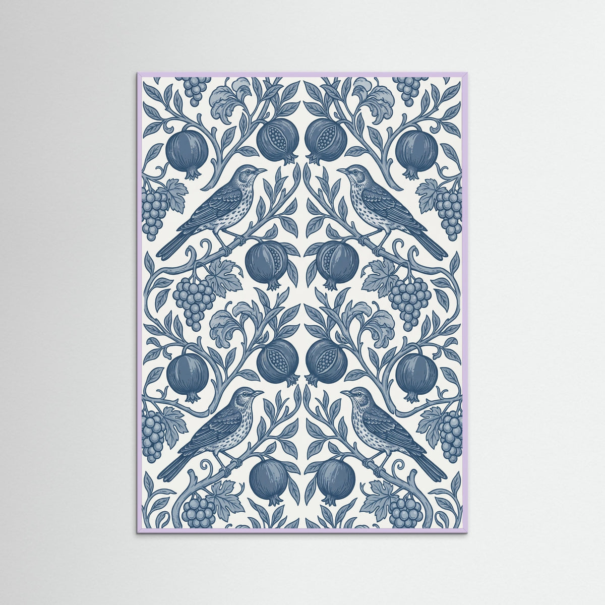 Lilac Wood Morrisian Bloom Blue