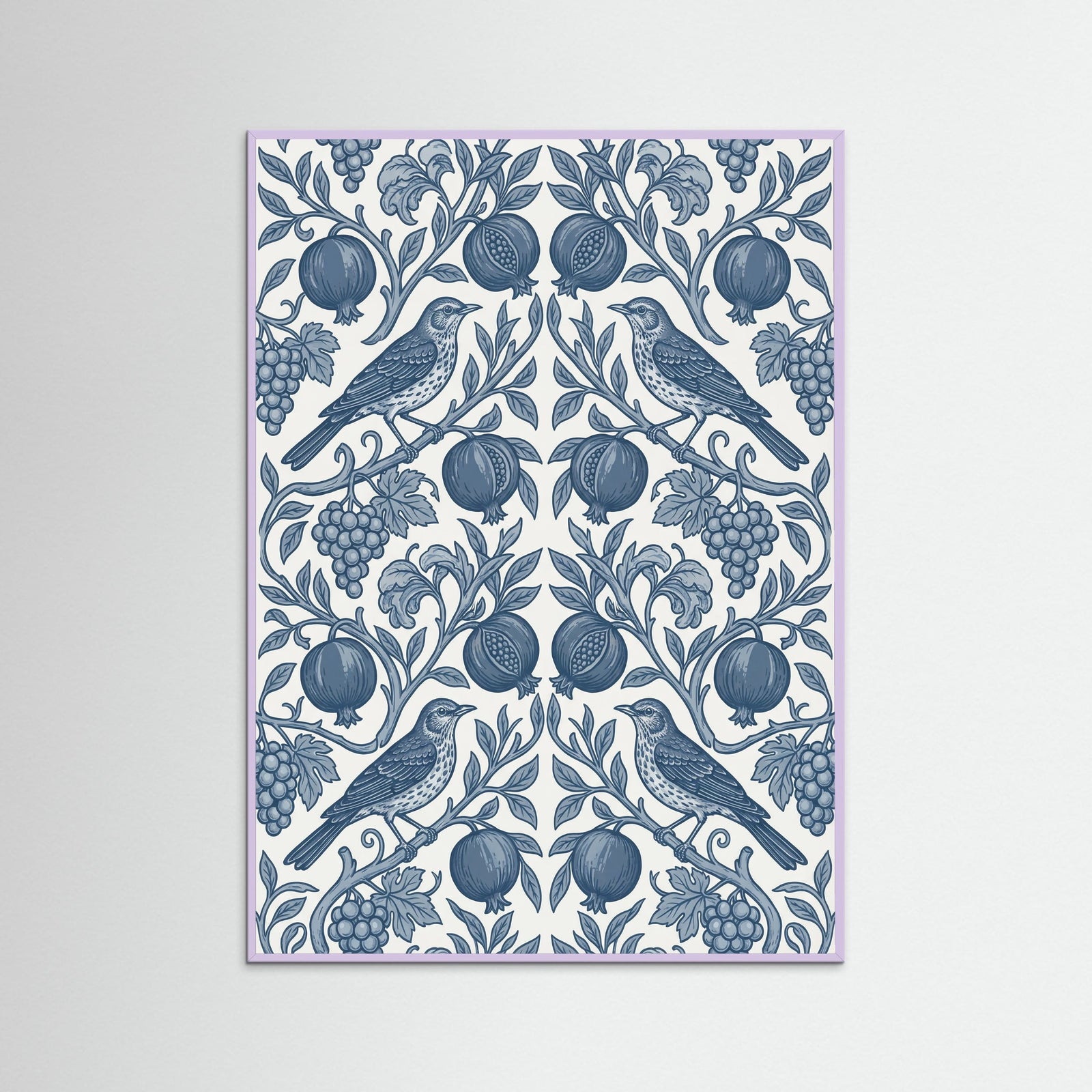 Lilac Wood Morrisian Bloom Blue