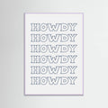 Plakat Navy Blue Howdy – plakat i druk artystyczny