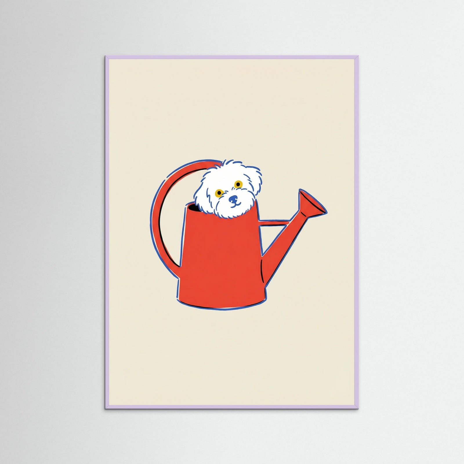 Lilac Wood Net Bag Kitty