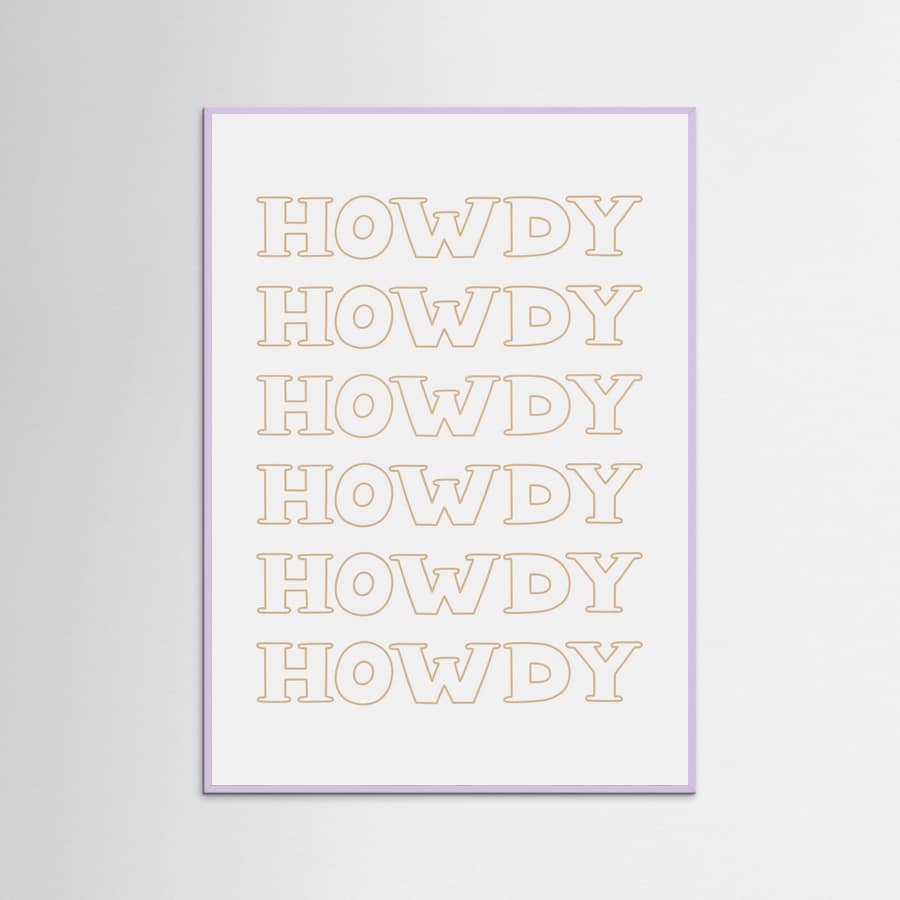 Plakat Neutral Howdy – plakat i druk artystyczny