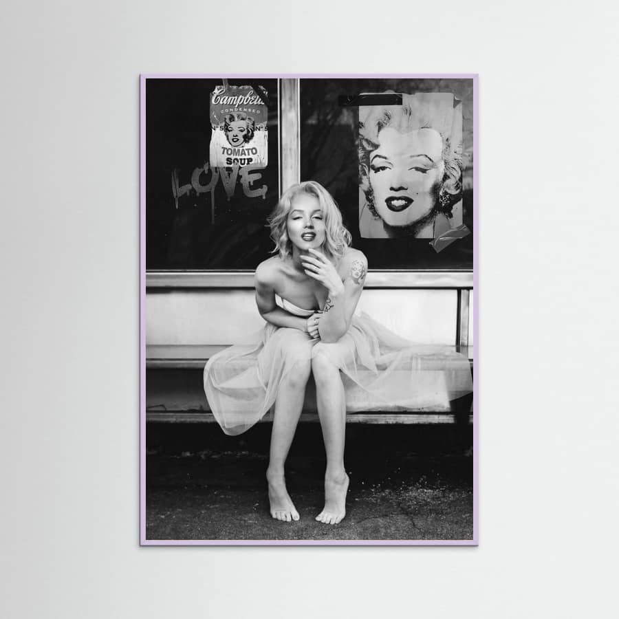 New Marilyn BW Poster – plakat og kunsttryk