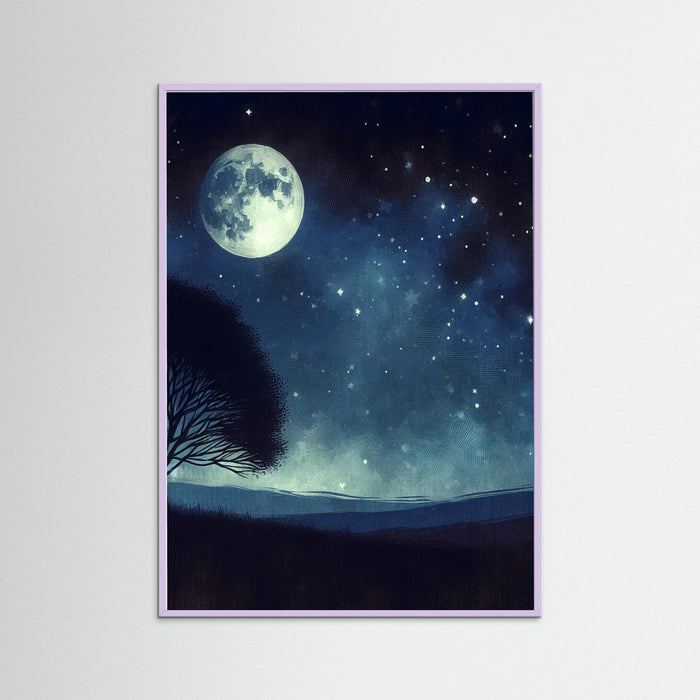 Lilac Wood Nocturnal Silhouette