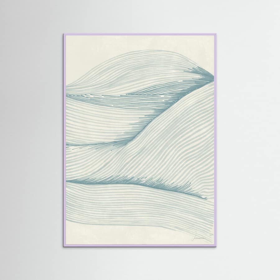 Ocean in lines 02 Poster – Poster und Kunstdruck