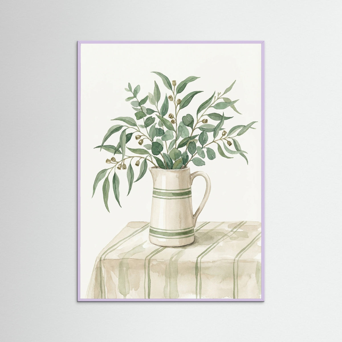 Lilac Wood Olive Branch Still