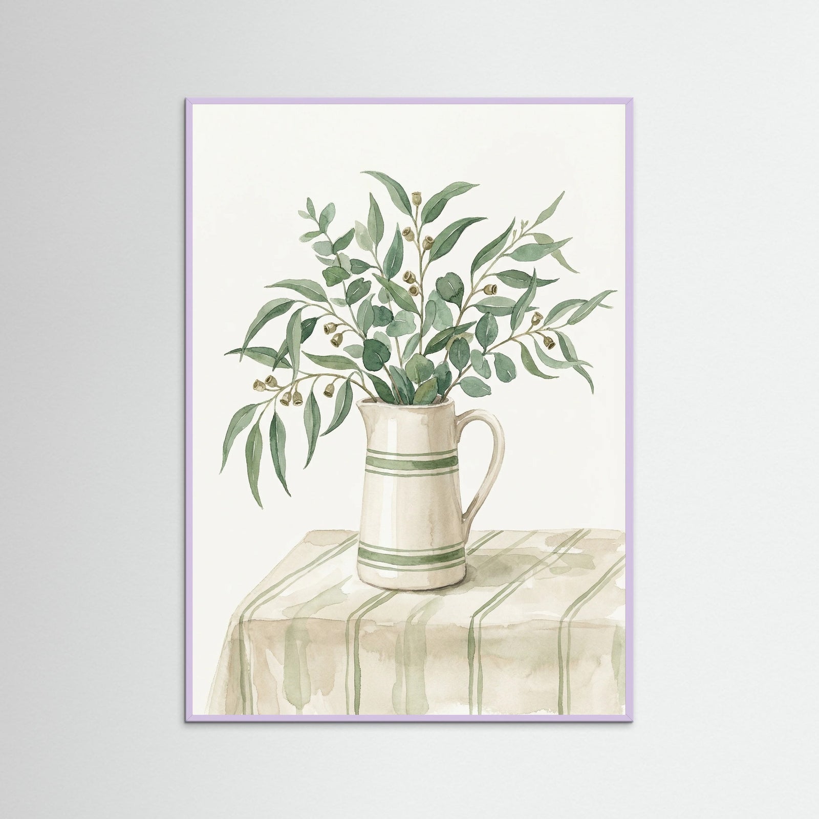 Lilac Wood Olive Branch Still
