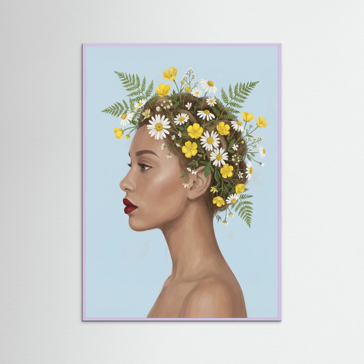 Lilac Wood Orchid Woman Portrait
