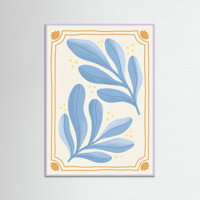 Lilac Wood Organic Blue Blooms