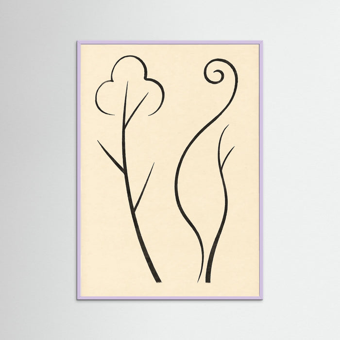 Lilac Wood Organic Curves