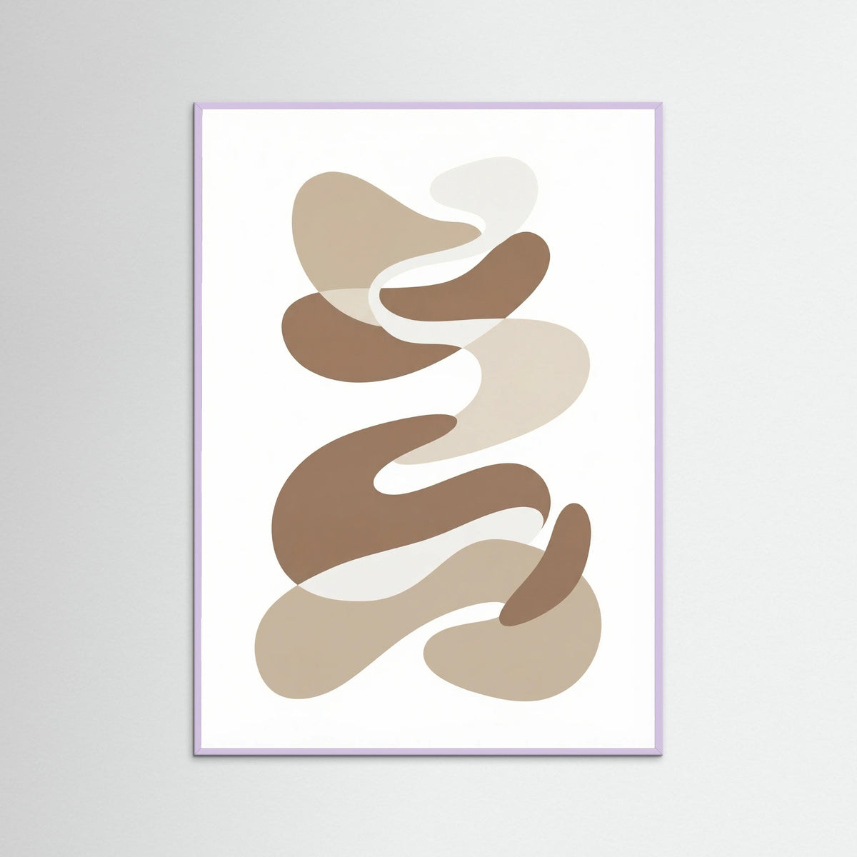 Lilac Wood Organic Matisse Forms