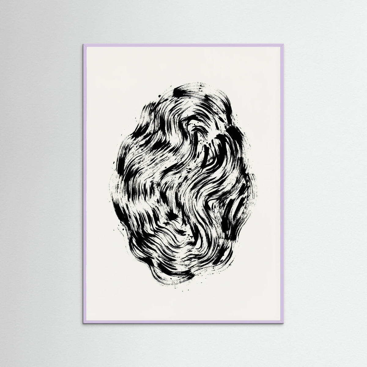 Lilac Wood Organic Strokes