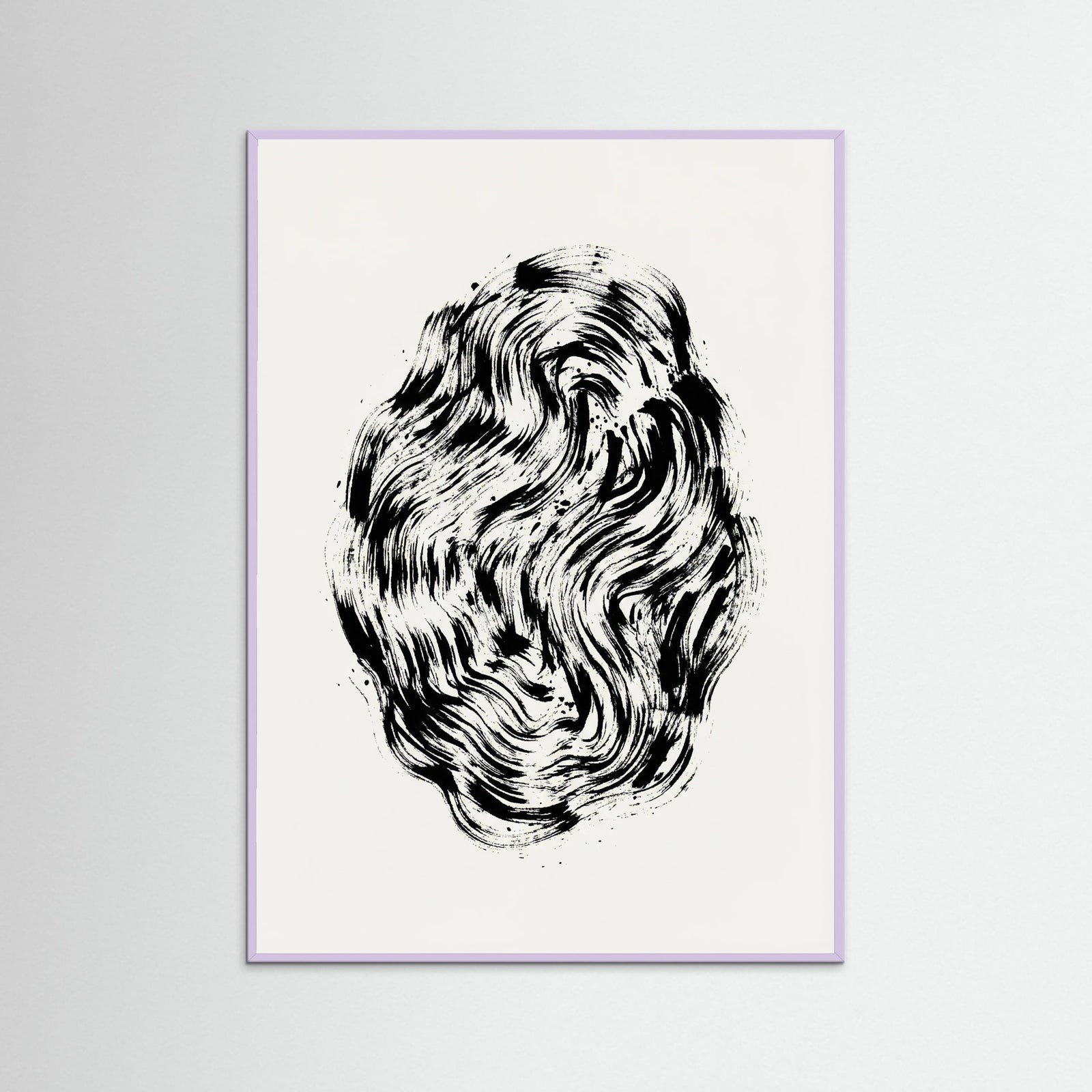 Lilac Wood Organic Strokes