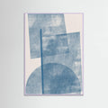 Paper Blue Collage No.2 Poster – poster and art print
