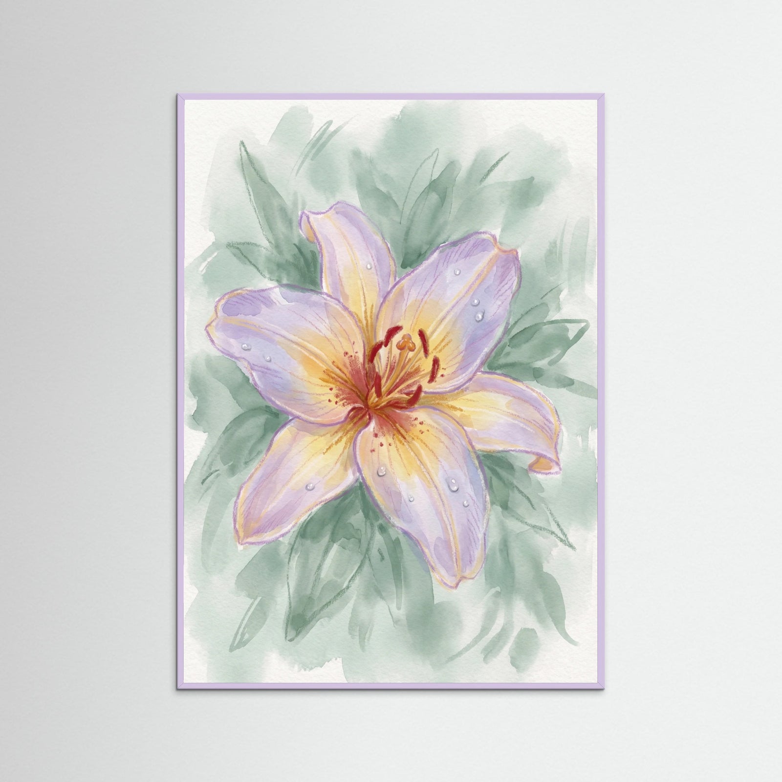 Lilac Wood Pastel Bloom Trio