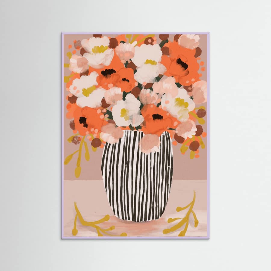 Poster Pastel flowe rimpression no 10 – poster e stampa artistica