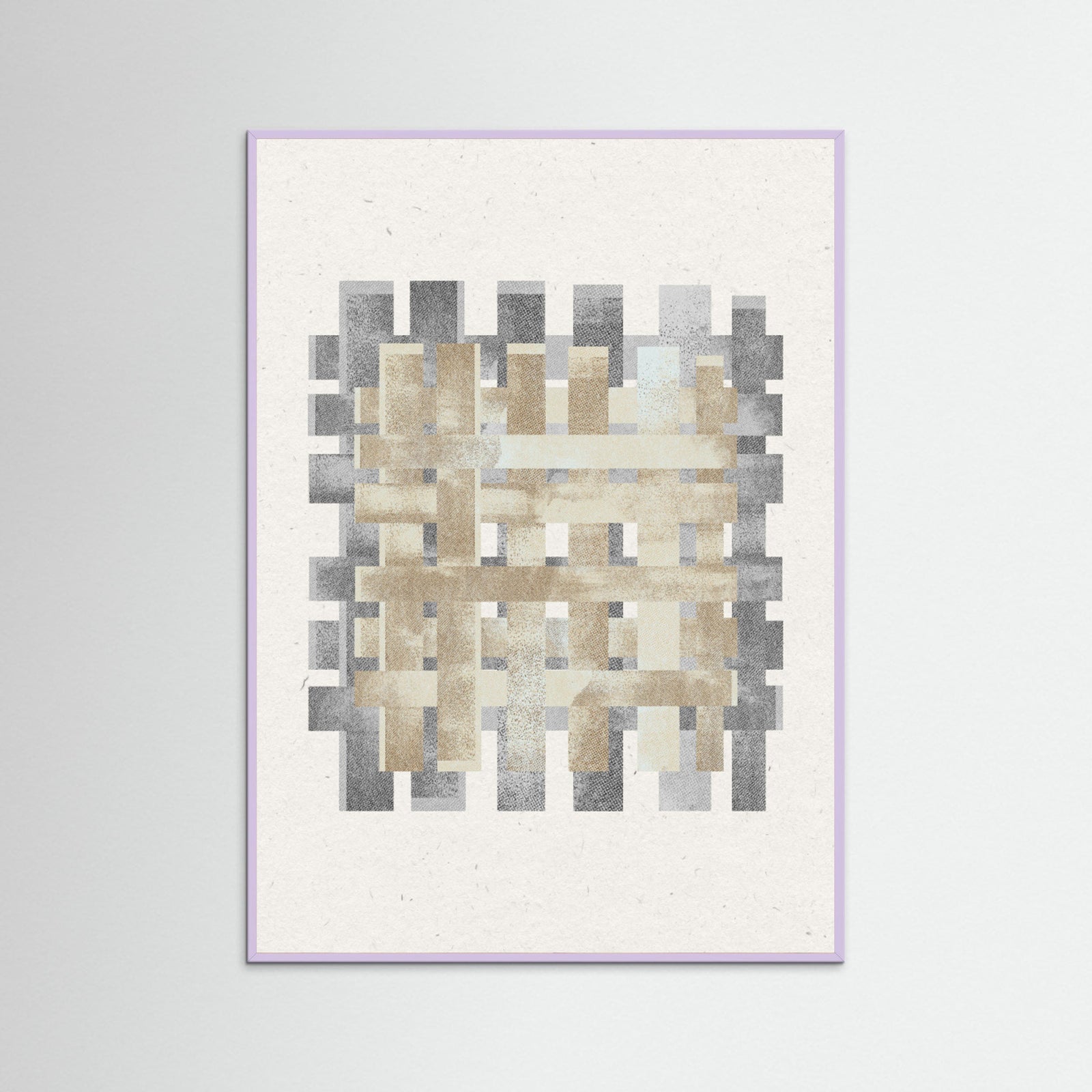 Lilac Wood Pattern on Pattern No.2 Poster