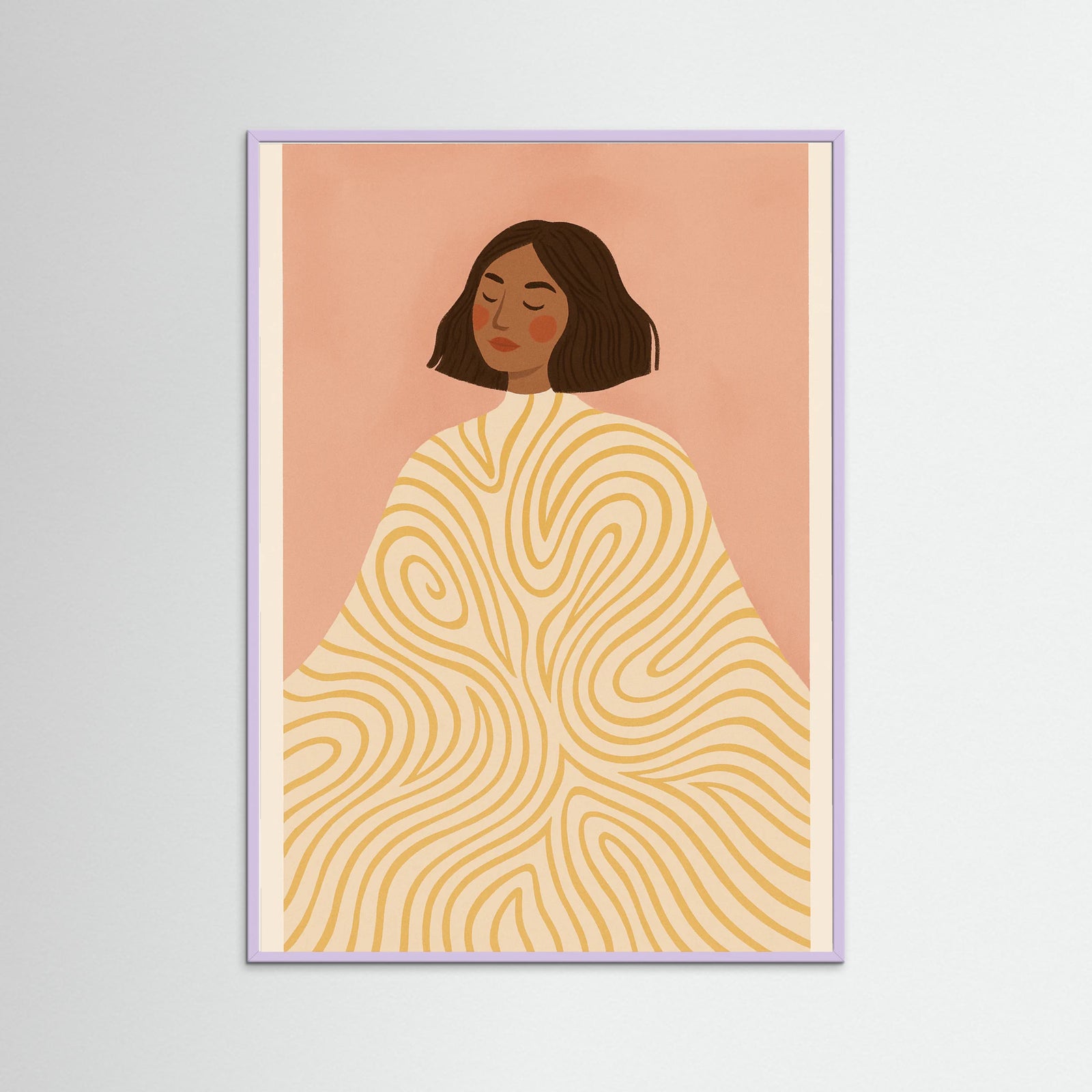 Lilac Wood Patterned Presence