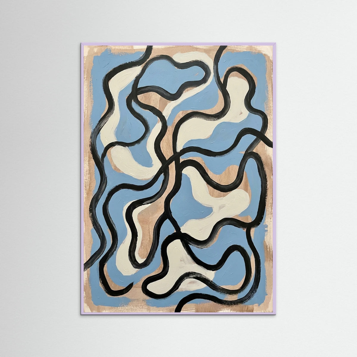 Lilac Wood Patterned Strokes