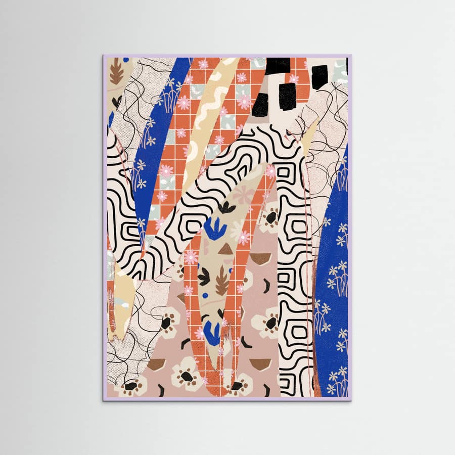 Lilac Wood Patternplayno04 Poster