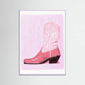 Lilac Wood P&c Cowgirlboot Poster