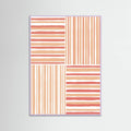 Peach Stripes Poster – Poster und Kunstdruck