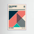 Peak District National Park Travel Poster – Poster und Kunstdruck