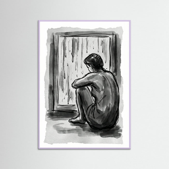 Lilac Wood Pensive Form