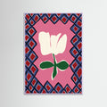 Lilac Wood Petal plaid playtime I Poster