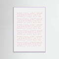 Pink Howdy Poster – plakat og kunsttryk