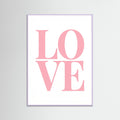 Lilac Wood Pink Typography Bliss