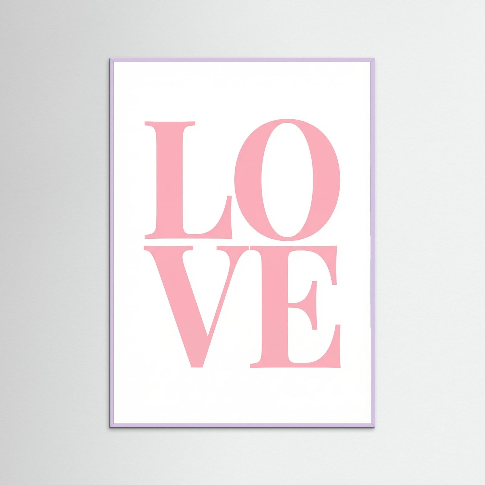 Lilac Wood Pink Typography Bliss