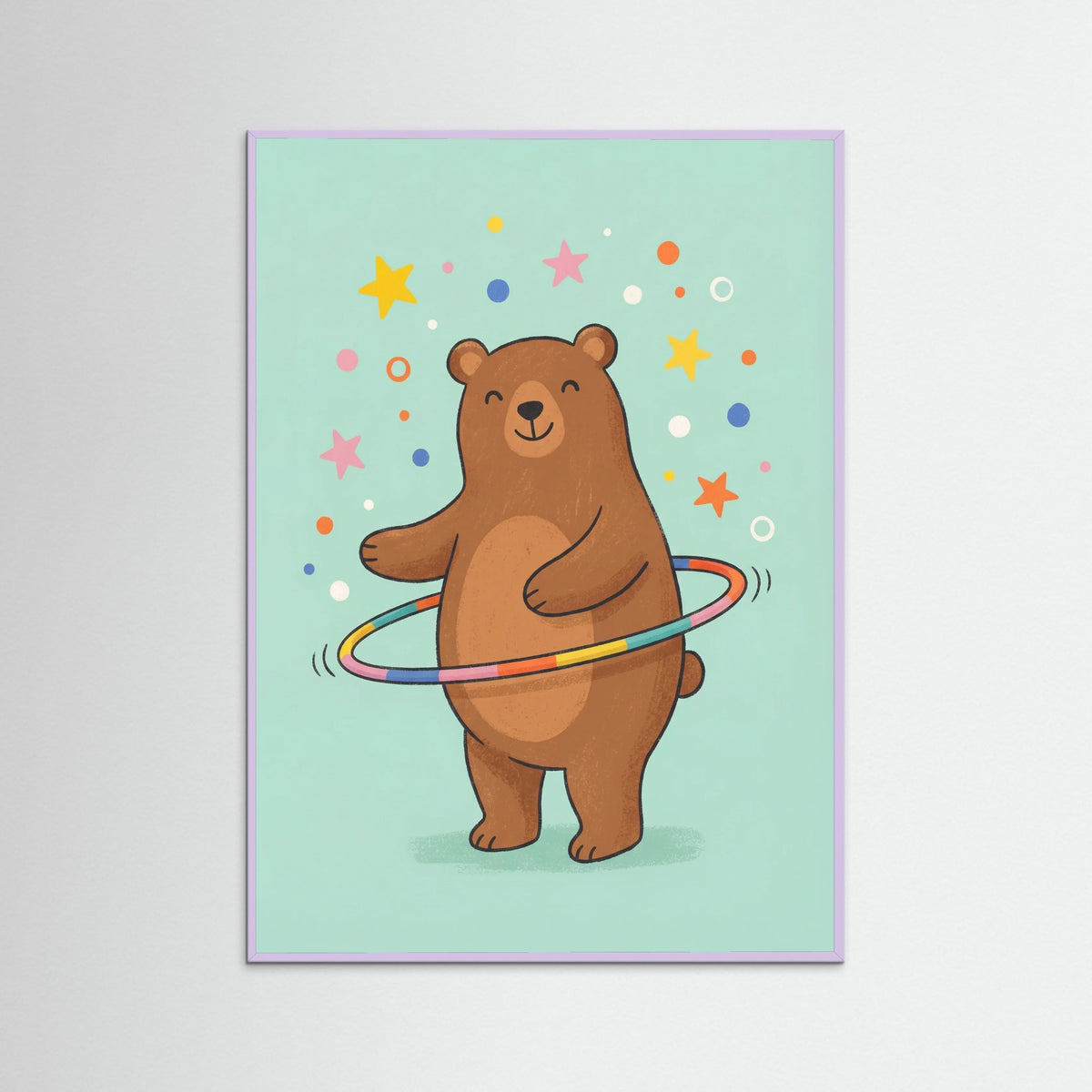 Lilac Wood Playful Leopard