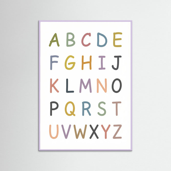 Lilac Wood Playful Number Chart