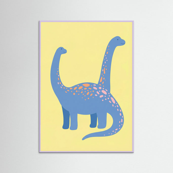 Lilac Wood Playful Stegosaurus