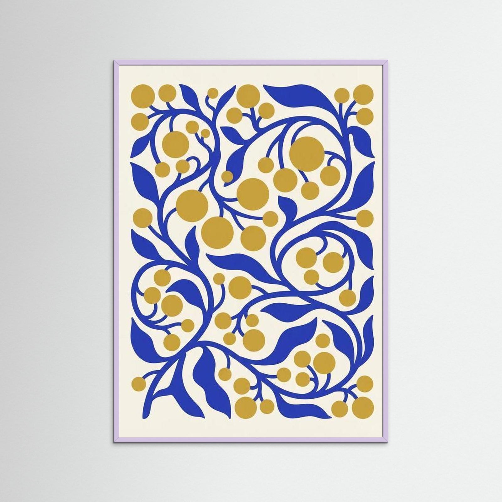 Lilac Wood Polka Pumpkin Art