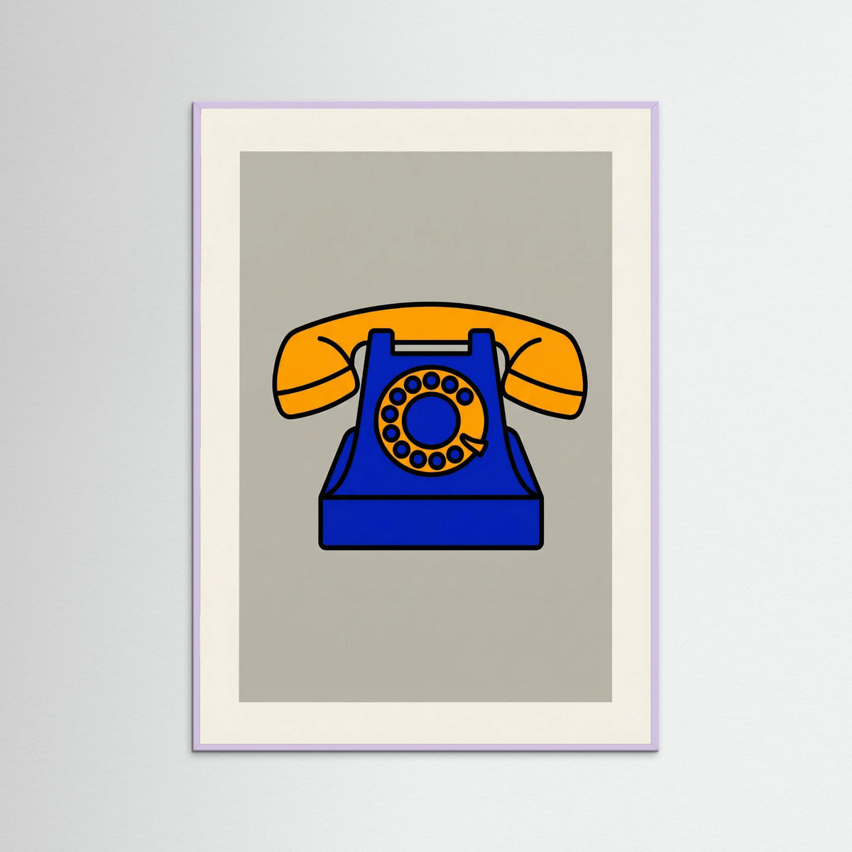 Lilac Wood Pop Art Banana