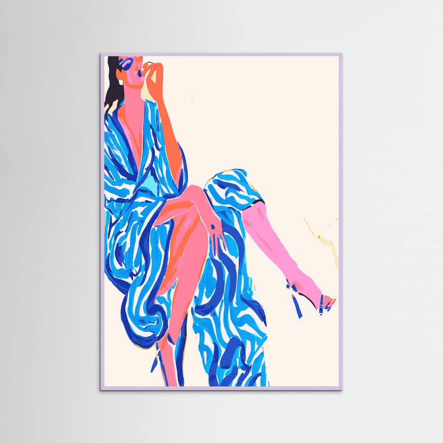 Portrait Woman in robe Poster – plakat og kunsttryk