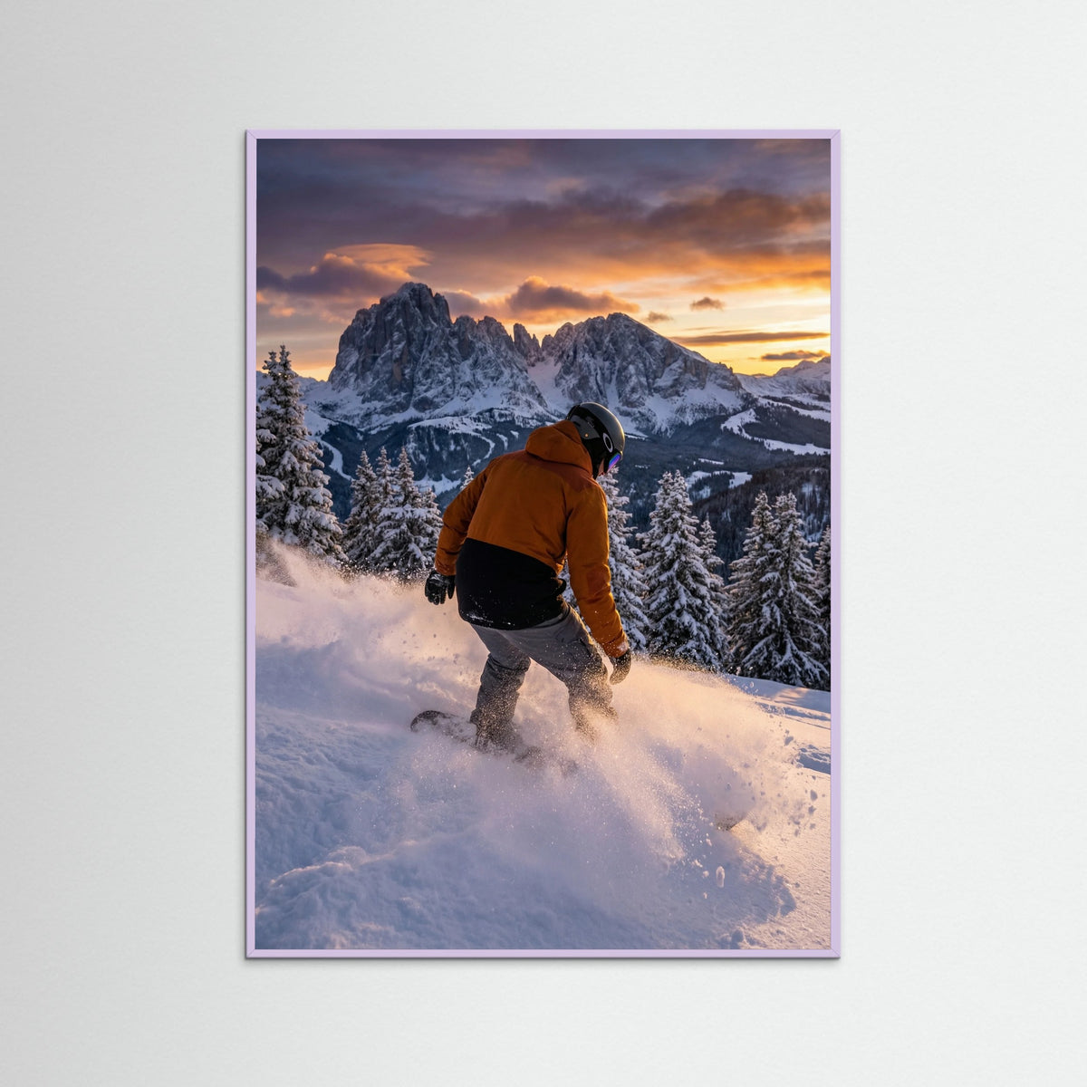 Lilac Wood Powder Descent Gray