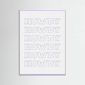 Plakat Purple Howdy – plakat i druk artystyczny