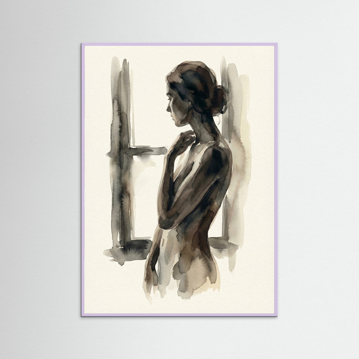 Lilac Wood Quiet Contemplation Black