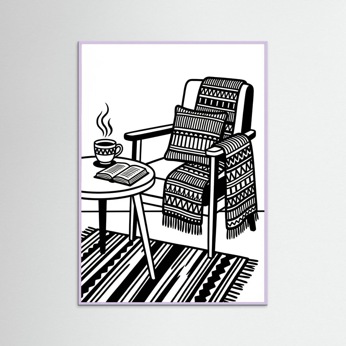 Lilac Wood Quiet Repose Black