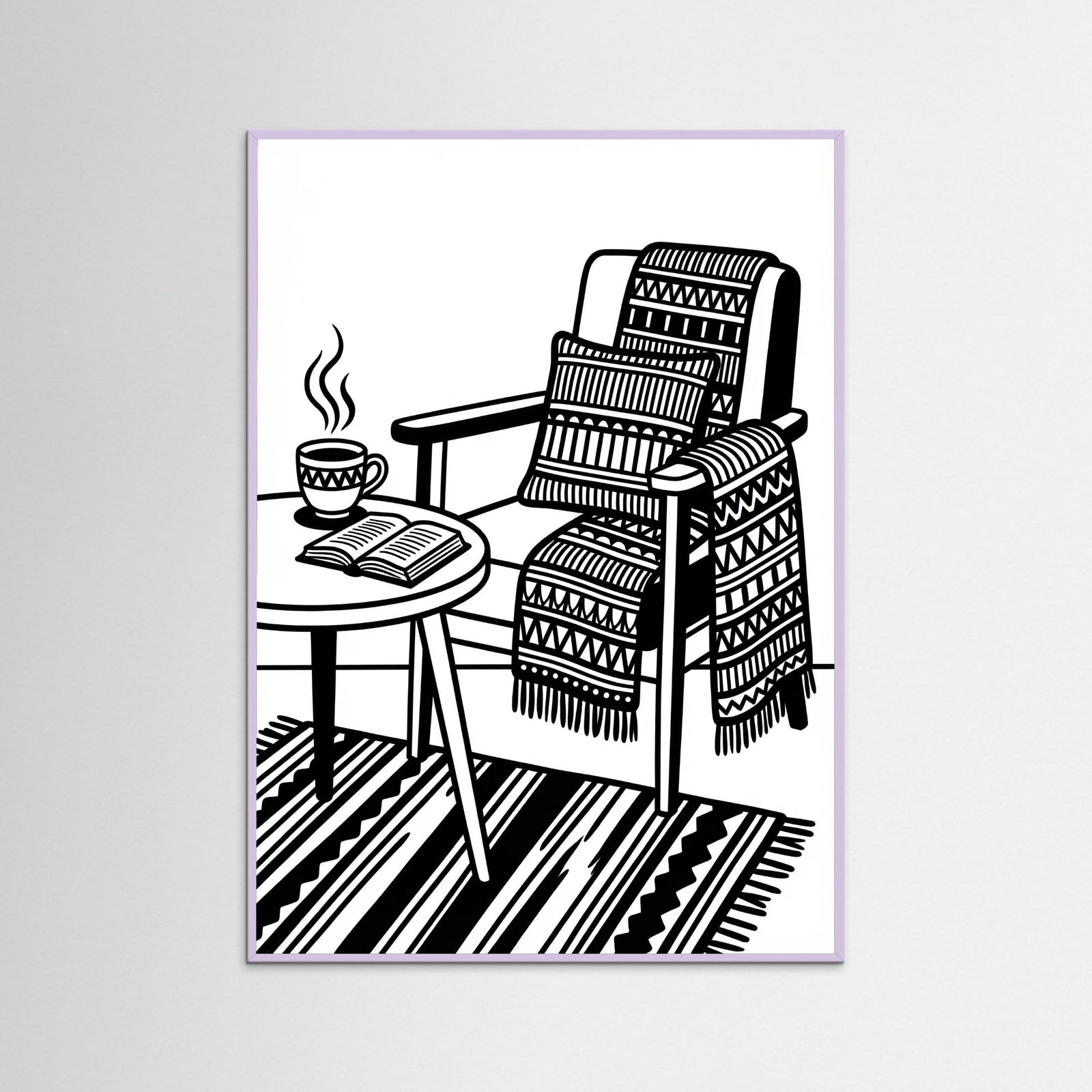 Lilac Wood Quiet Repose Black