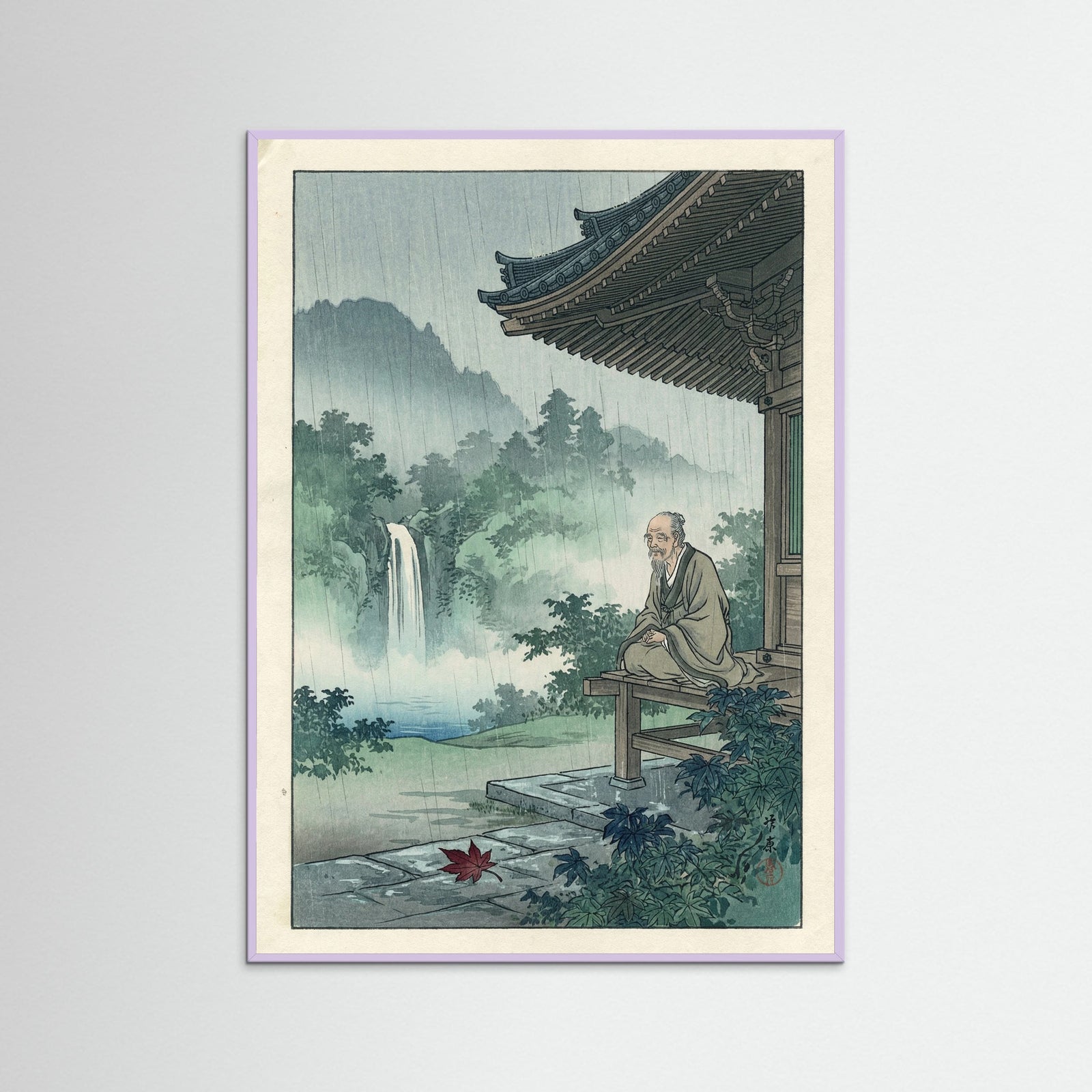 Lilac Wood Rainy Promenade