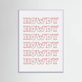 Red Howdy Poster – poster and art print