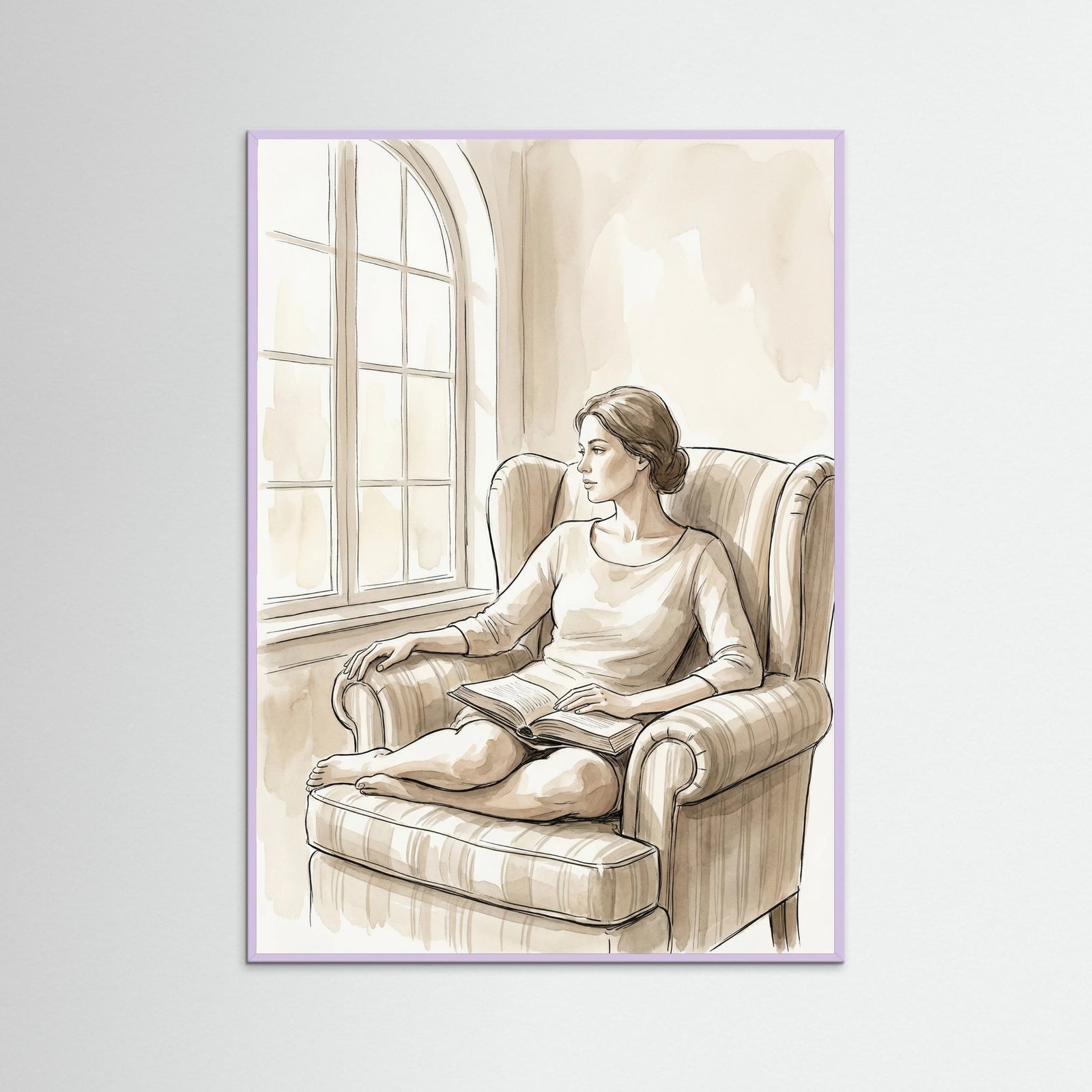 Lilac Wood Relaxed Contemplation