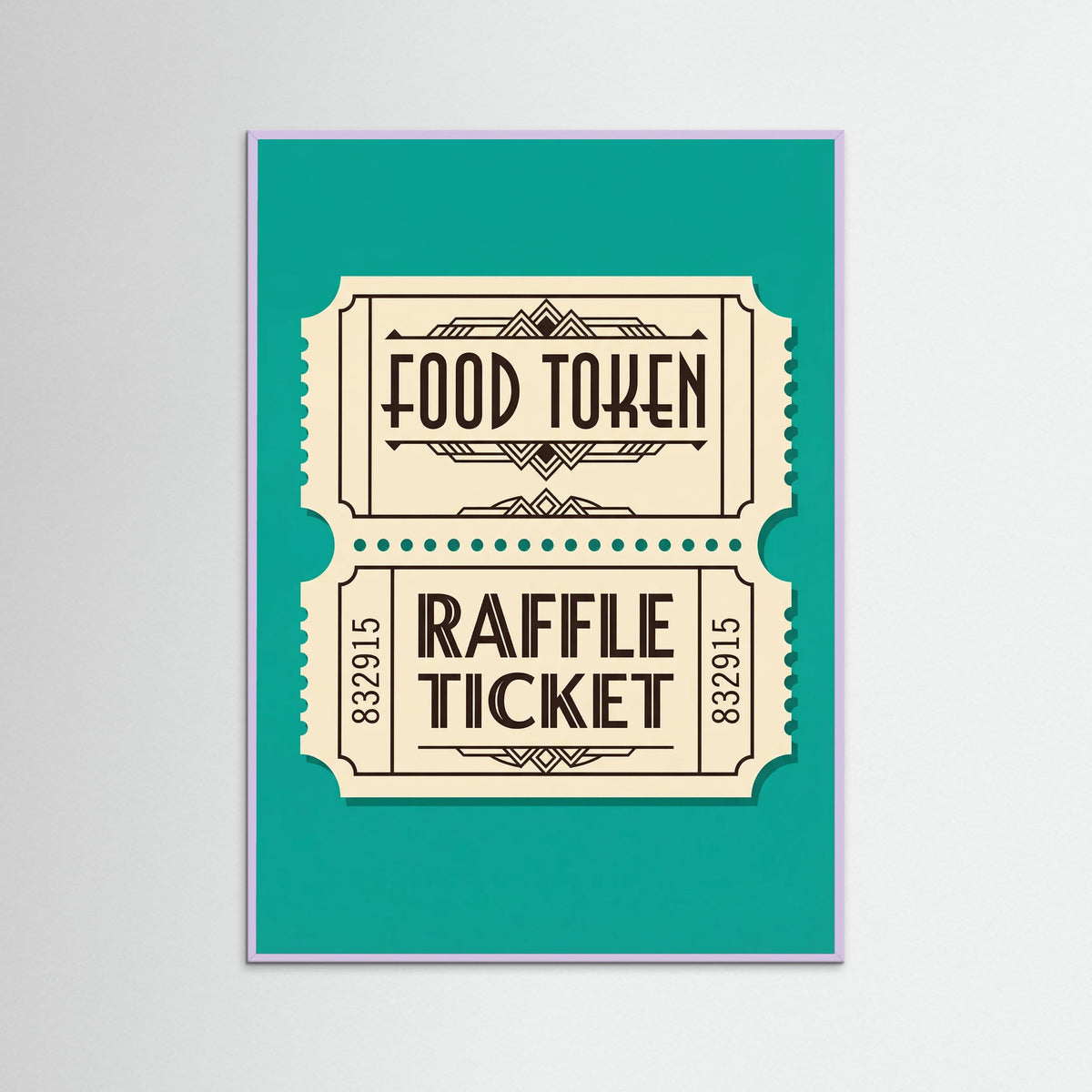 Lilac Wood Retro Beverage Tokens